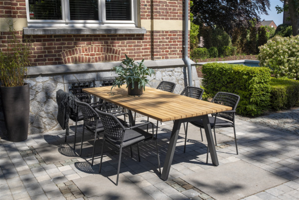 4SO Barista stapelbare tuinstoelen met zitkussen - 6